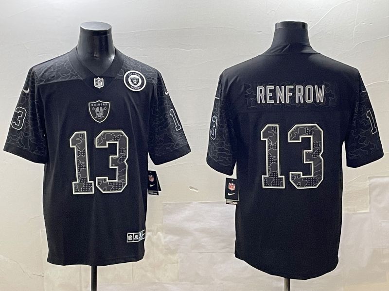 Men Oakland Raiders #13 Renfrow 2025 Nike Black RFLCTV Limited NFL Jersey style 3->oakland raiders->NFL Jersey